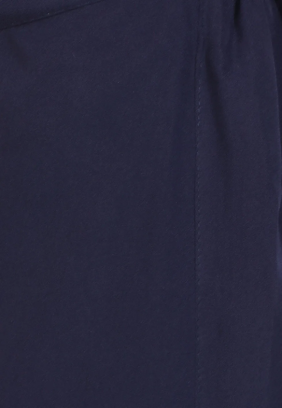 Solid Color Crepe Pant in Navy Blue
