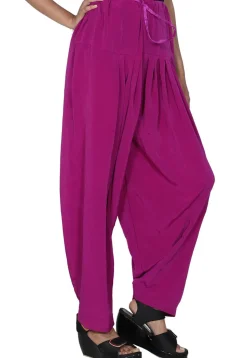 Solid Color Crepe salwar in Magenta
