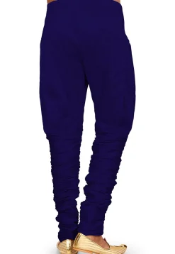 Solid Color Dupion Silk Breaches in Navy Blue