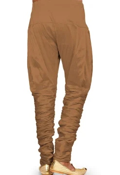 Solid Color Dupion Silk Breaches in Beige