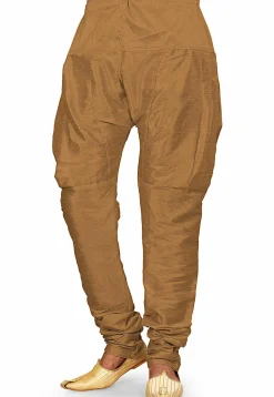 Solid Color Dupion Silk Breeches in Beige