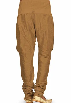 Solid Color Dupion Silk Breeches in Beige