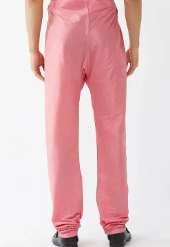 Solid Color Dupion Silk Churidar in Peach