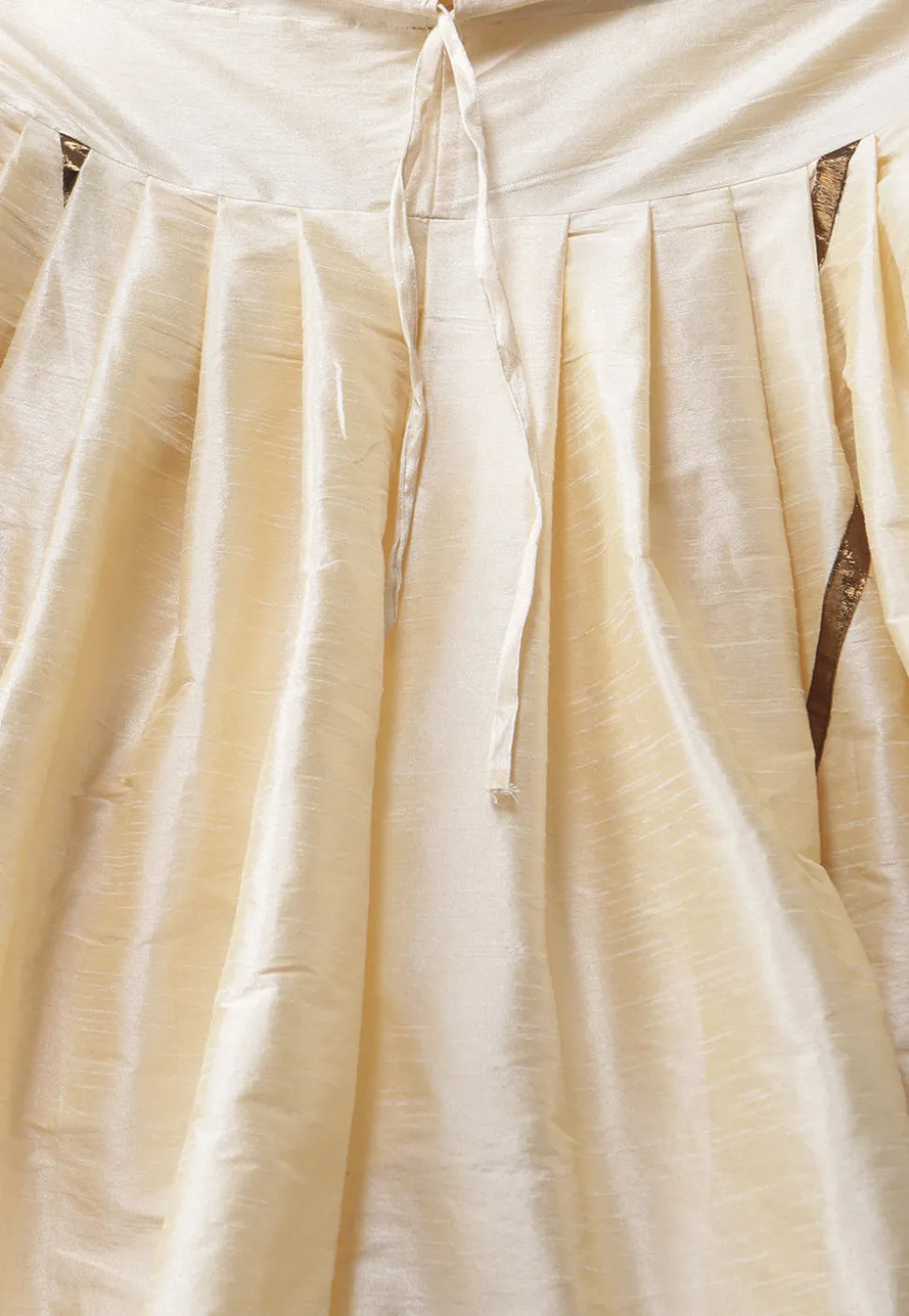 Solid Color Dupion Silk Dhoti Kurta in Mustard