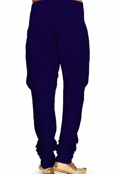 Solid Color Dupion Silk Harem Pant in Royal Blue