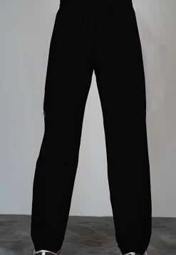 Solid Color Dupion Silk Pajama in Black