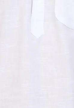 Solid Color Handloom Cotton Kurta in White