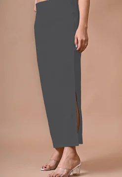 Solid Color Lycra Cotton Shapewear Petticoat in Grey