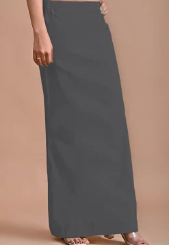 Solid Color Lycra Cotton Shapewear Petticoat in Grey