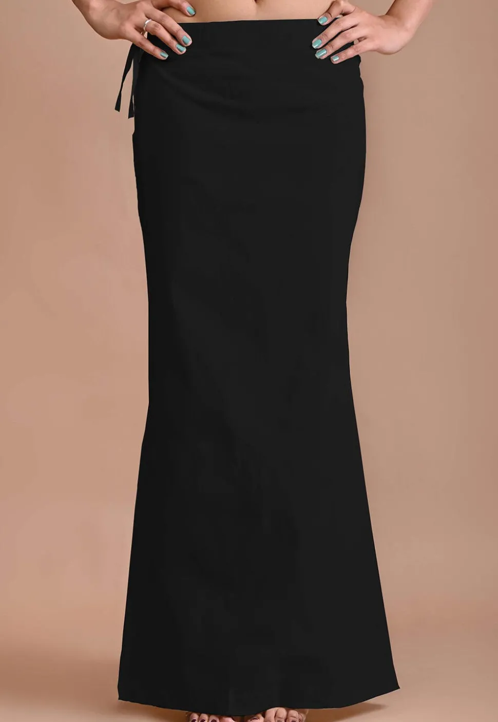 Solid Color Lycra Cotton Shape Wear in Black