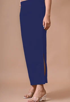 Solid Color Lycra Cotton Shapewear Petticoat in Royal Blue