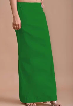 Solid Color Lycra Cotton Shape Wear in Green