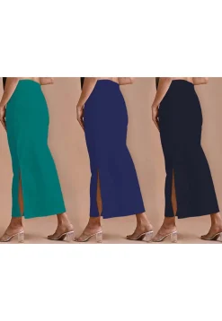 Solid Color Lycra (Elastane) Shape Wear Combo in Blue and Green
