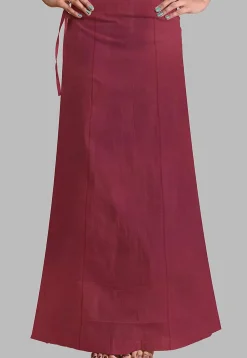 Solid Color Lycra Shimmer Petticoat in Magenta