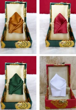 Solid Color Pocket Square Combo in Multicolor