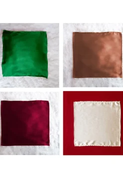 Solid Color Pocket Square Combo in Multicolor