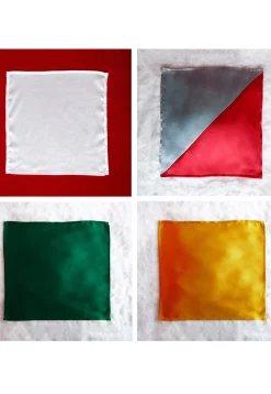 Solid Color Pocket Square Combo in Multicolor