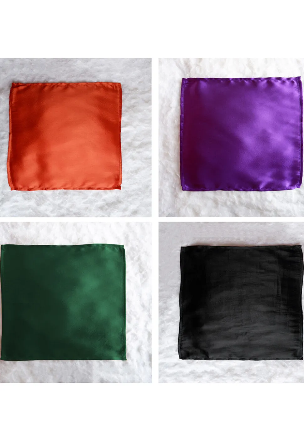 Solid Color Pocket Square Combo in Multicolor
