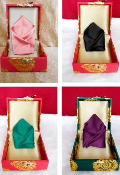 Solid Color Pocket Square Combo in Multicolor