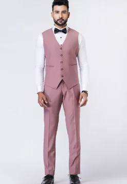Solid Color Polyester Tuxedo in Light Purple