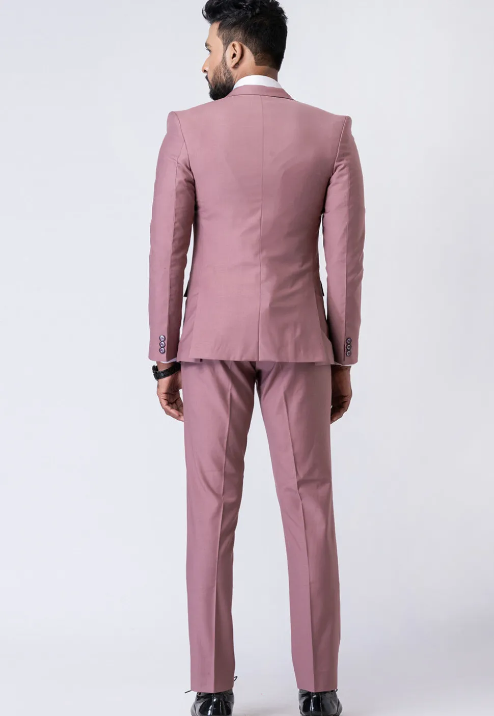 Solid Color Polyester Tuxedo in Light Purple