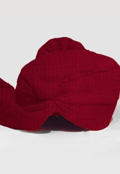 Solid Color Pure Kota Silk Unisex Turban in Maroon