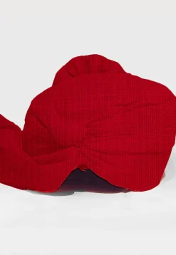 Solid Color Pure Kota Silk Unisex Turban in Red