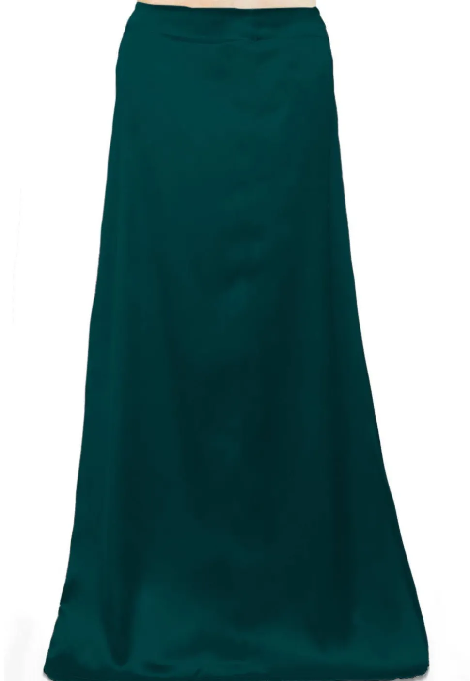 Solid Color Satin Petticoat in Dark Teal Blue
