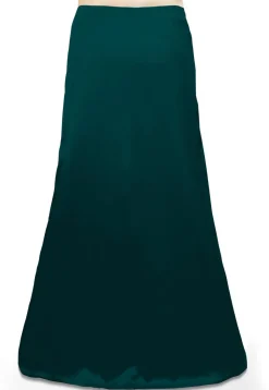 Solid Color Satin Petticoat in Dark Teal Blue