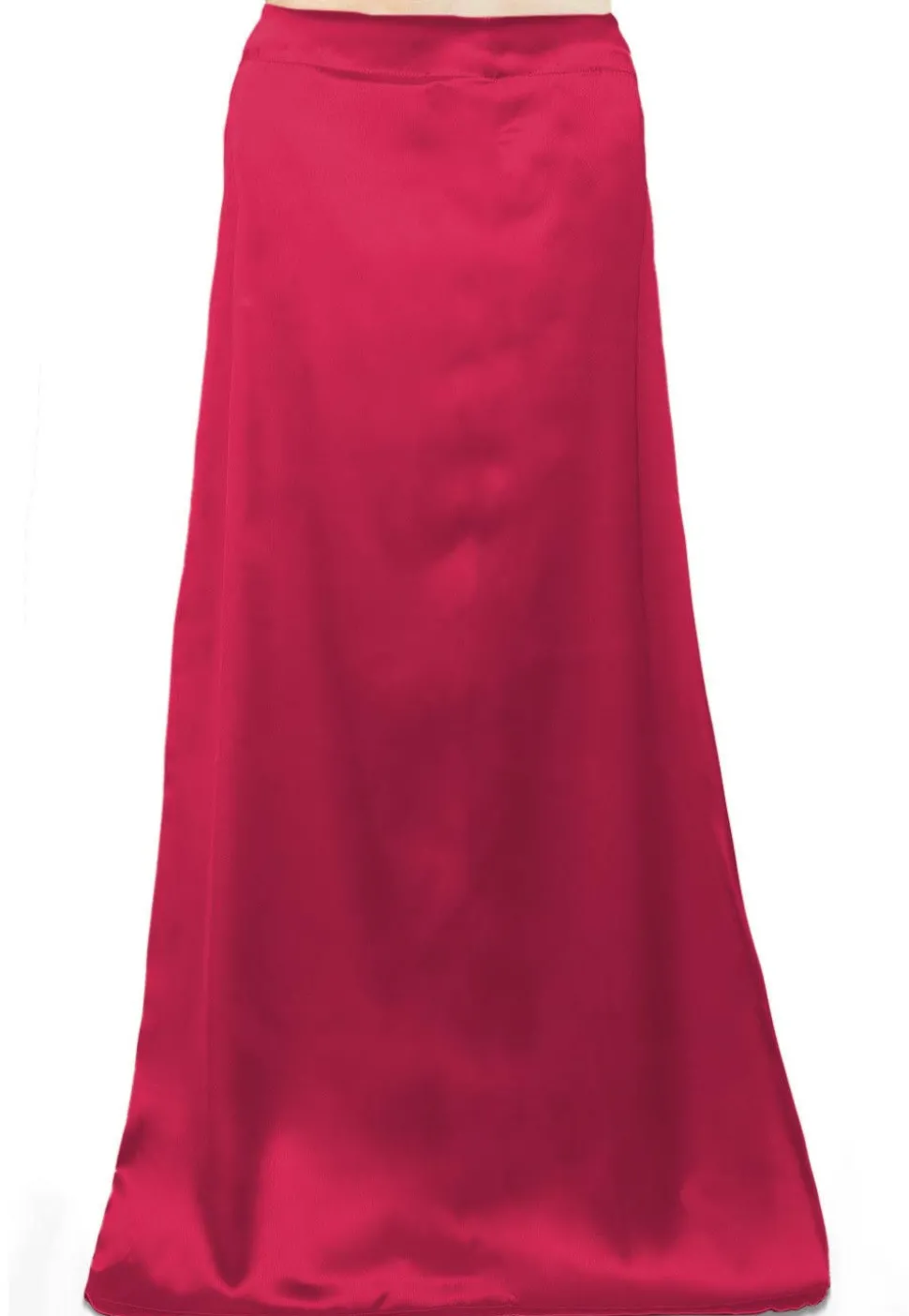 Solid Color Satin Petticoat in Fuchsia
