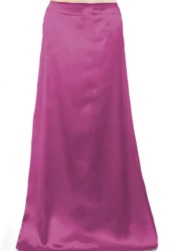 Solid Color Satin Petticoat in Light Purple