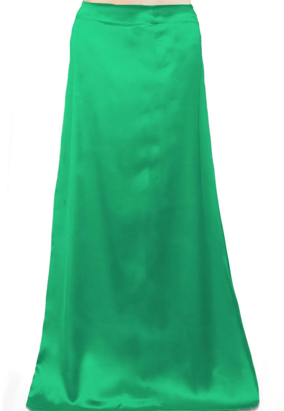 Solid Color Satin Petticoat in Light Green