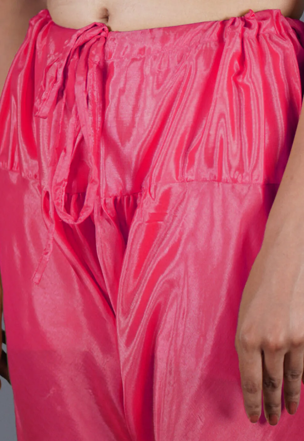 Solid Color Shantoon Churidar in Pink