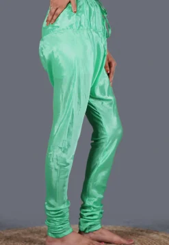 Solid Color Shantoon Churidar in Sea Green