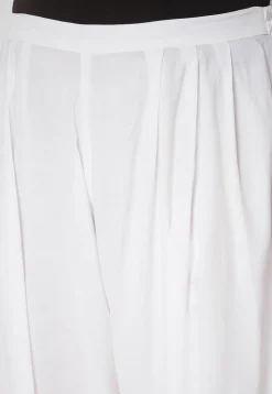 Solid Color Viscose Salwar in White