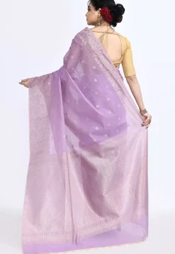 South Indian Sico Saree in Purple