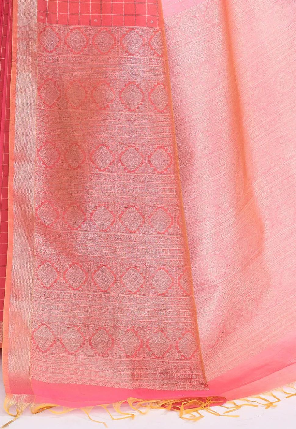 South Indian Sico Saree in Pink