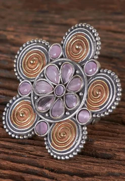 Stone Studded Adjustable Ring