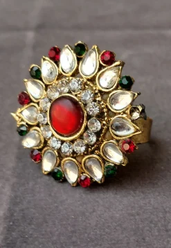 Stone Studded Adjustable Ring