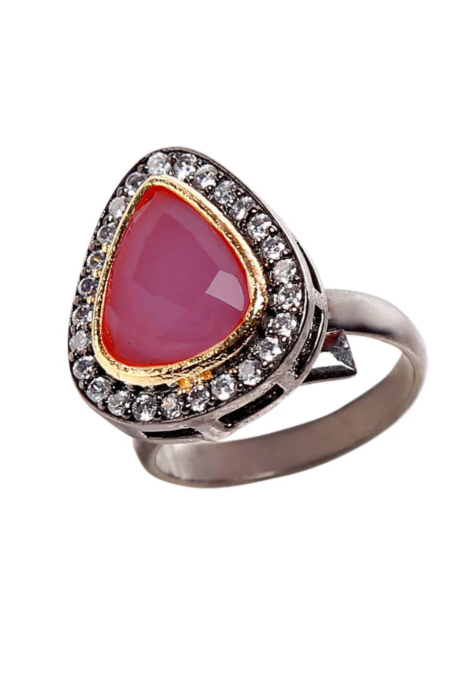 Stone Studded Adjustable Ring