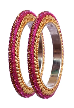 Stone Studded Bangle Pair