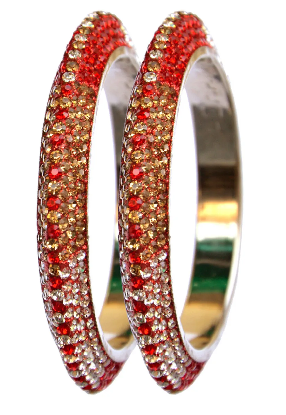 Stone Studded Bangle Pair
