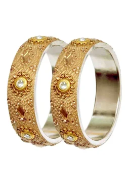 Stone Studded Bangle Pair