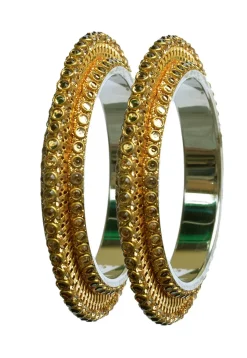 Stone Studded Bangle Pair