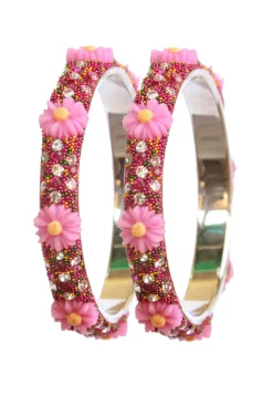 Stone Studded Bangle Pair
