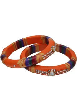 Stone Studded Bangle Pair