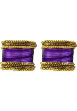 Stone Studded Bangle Set