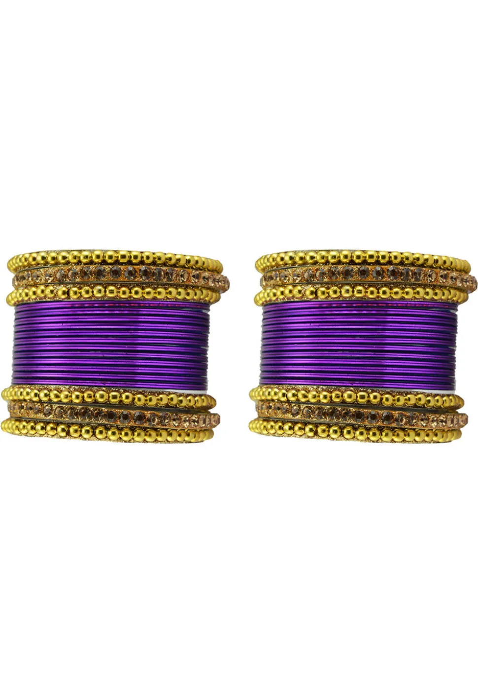 Stone Studded Bangle Set