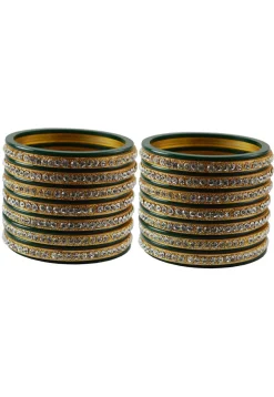 Stone Studded Bangle Set