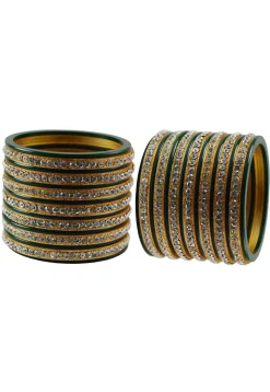 Stone Studded Bangle Set